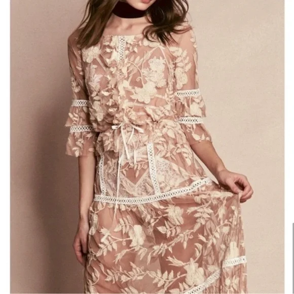 For Love and Lemons Emelia Top and Maxi skirt set - Picture 6 of 7